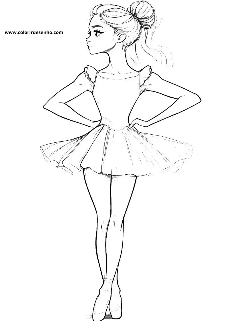 Download Free Printable Ballerina Coloring Pages For Kids And Adults 10