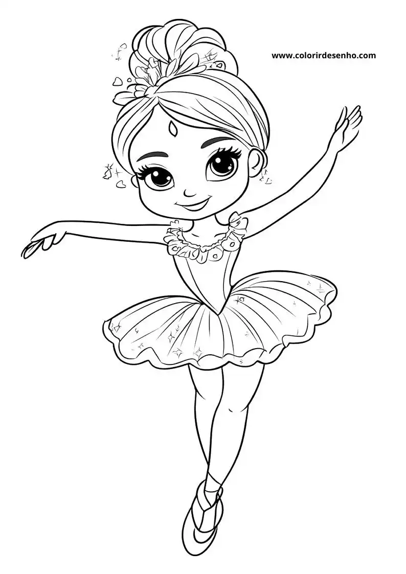 Download Free Printable Ballerina Coloring Pages For Kids And Adults 2