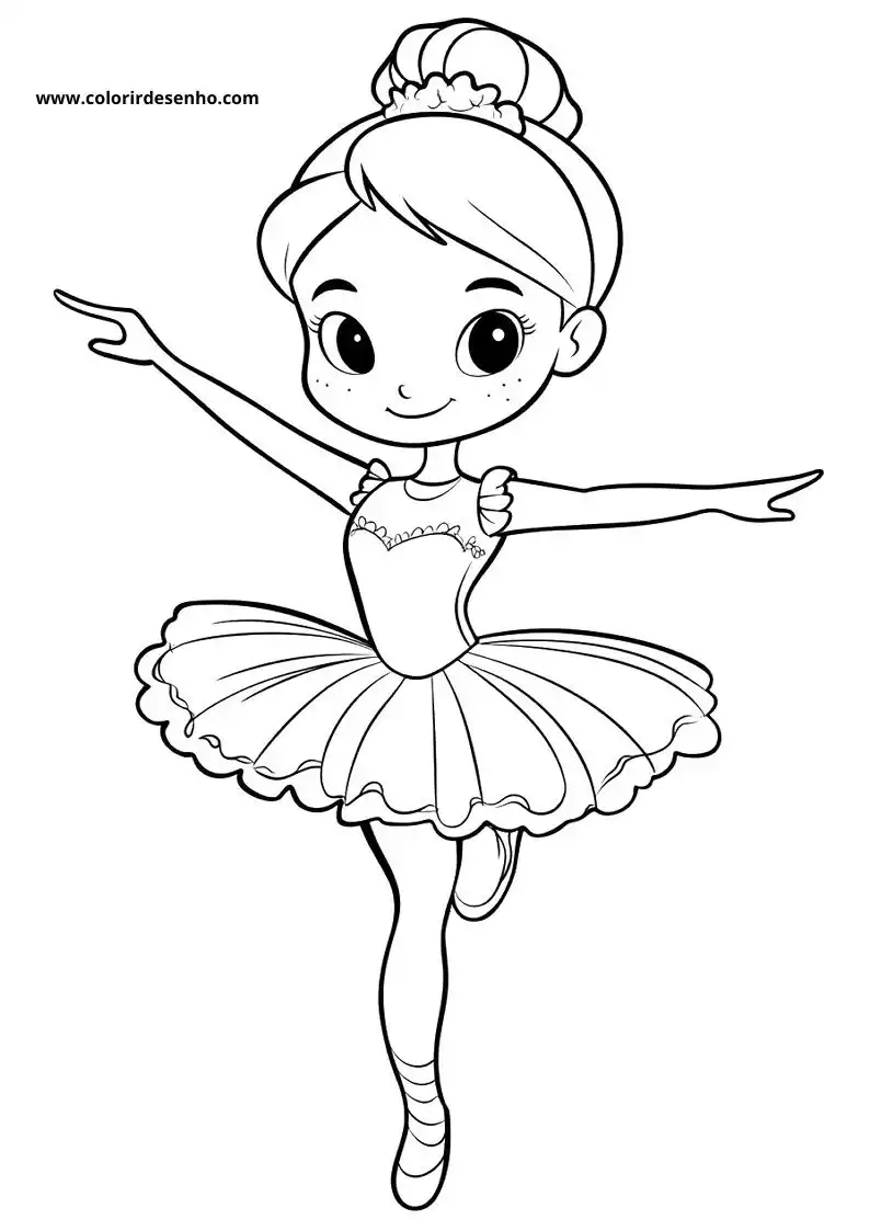 Download Free Printable Ballerina Coloring Pages For Kids And Adults 3