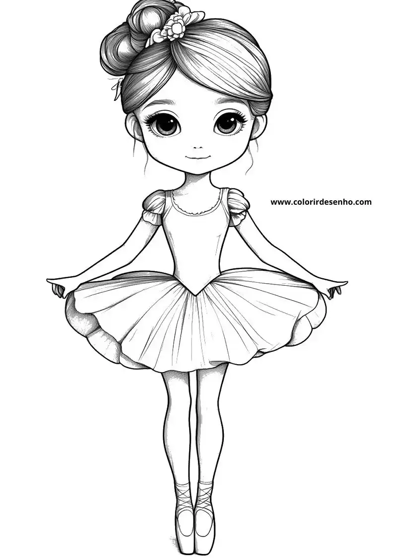 Download Free Printable Ballerina Coloring Pages For Kids And Adults 8