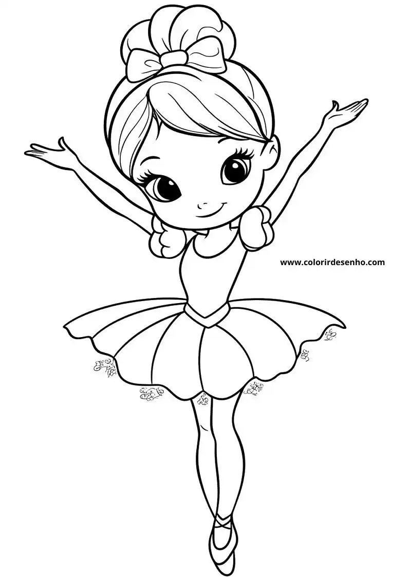 Download Free Printable Ballerina Coloring Pages For Kids And Adults 9