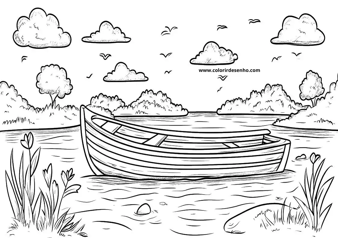 Download Free Printable Boat Coloring Pages For Kids And Adults 1
