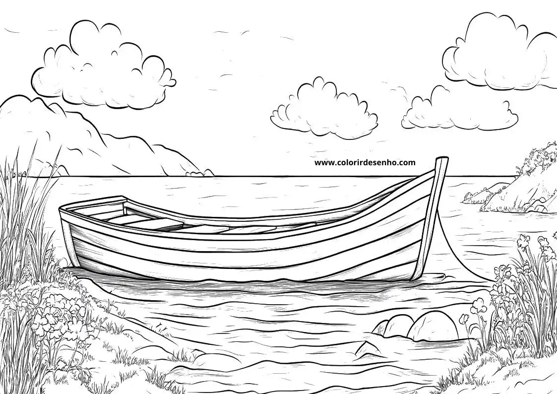 Download Free Printable Boat Coloring Pages For Kids And Adults 3