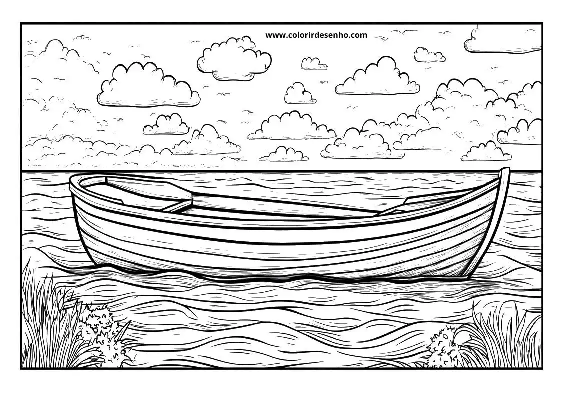 Download Free Printable Boat Coloring Pages For Kids And Adults 7