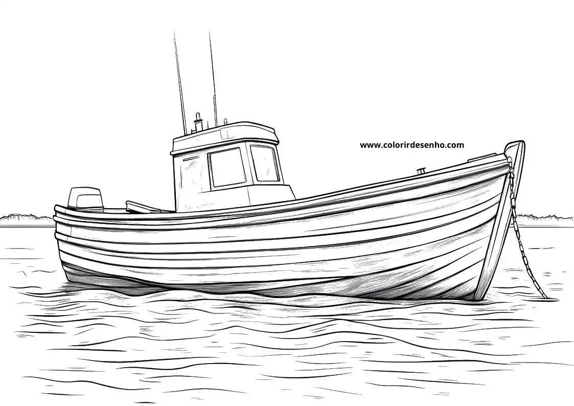 Download Free Printable Boat Coloring Pages For Kids And Adults 8