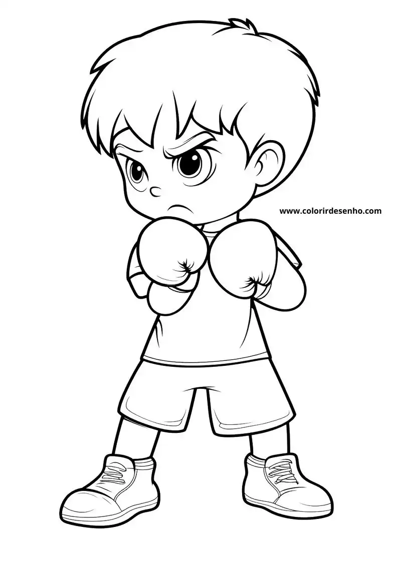 Download Free Printable Boxing Coloring Pages For Kids And Adults 10