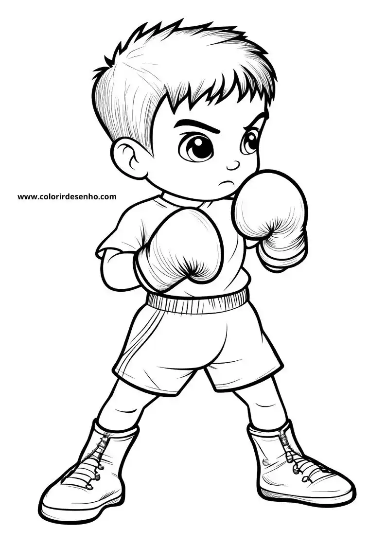 Download Free Printable Boxing Coloring Pages For Kids And Adults 11