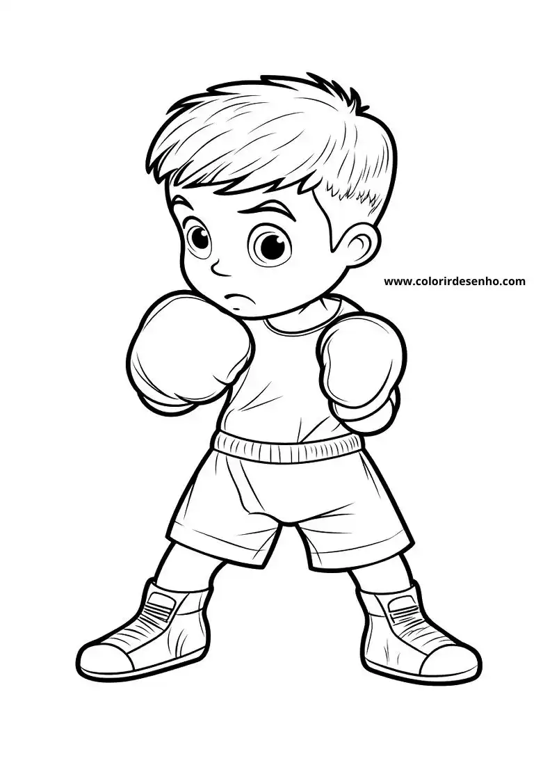 Download Free Printable Boxing Coloring Pages For Kids And Adults 2