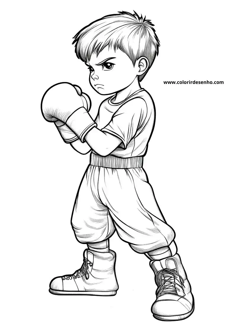 Download Free Printable Boxing Coloring Pages For Kids And Adults 4