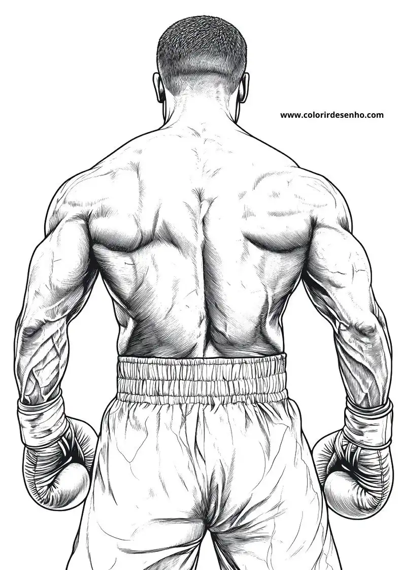 Download Free Printable Boxing Coloring Pages For Kids And Adults 5