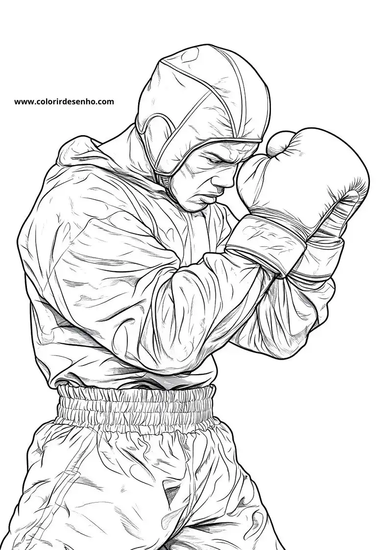 Download Free Printable Boxing Coloring Pages For Kids And Adults 6