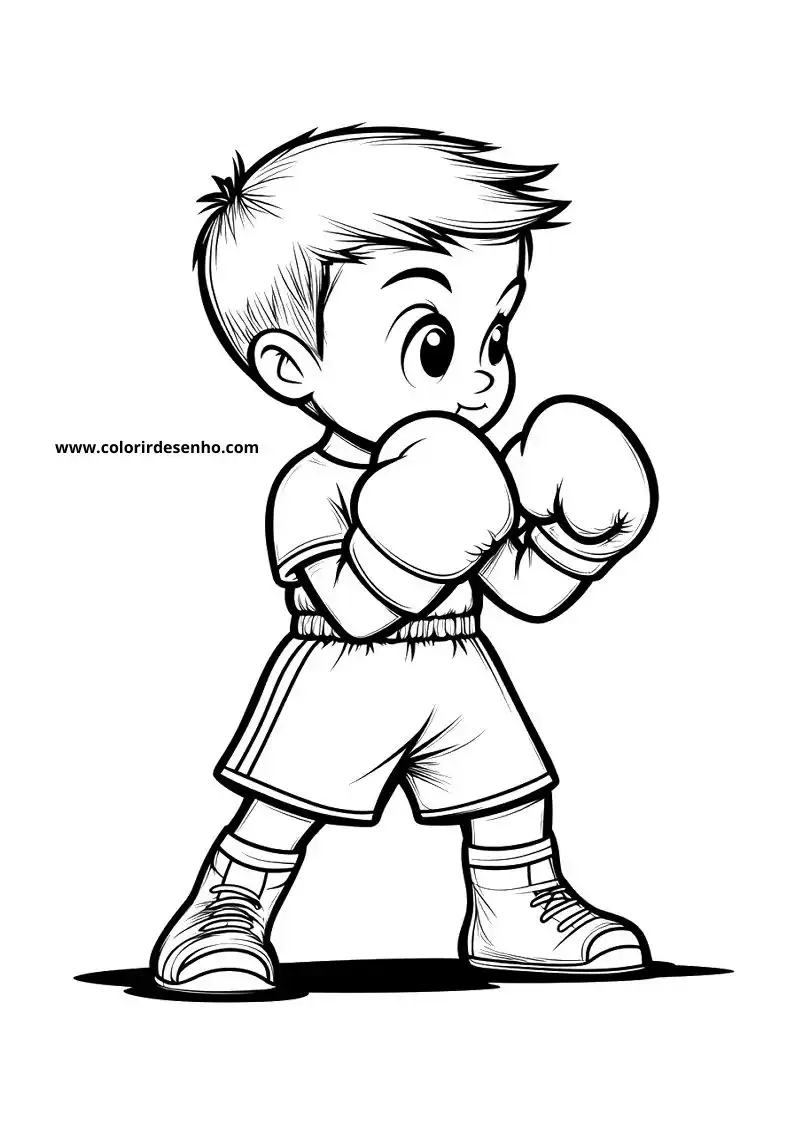 Download Free Printable Boxing Coloring Pages For Kids And Adults 7