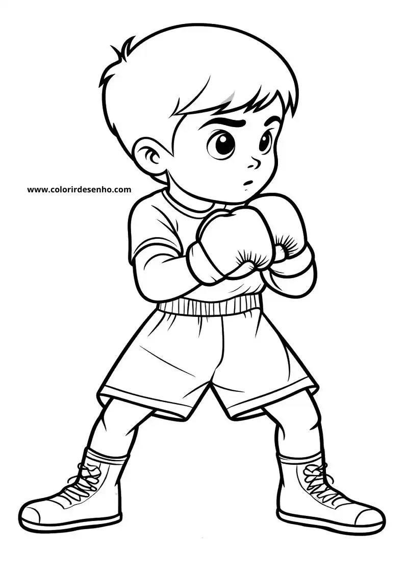 Download Free Printable Boxing Coloring Pages For Kids And Adults 8