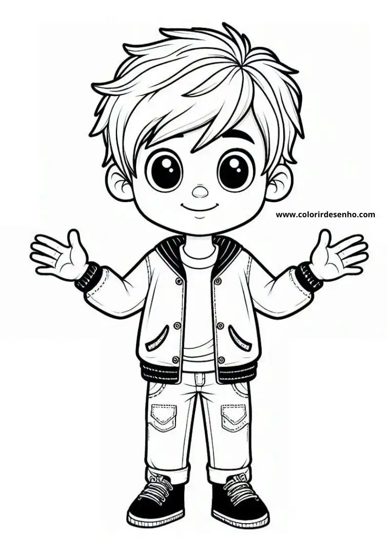 Download Free Printable Boy Coloring Pages For Kids And Adults 3