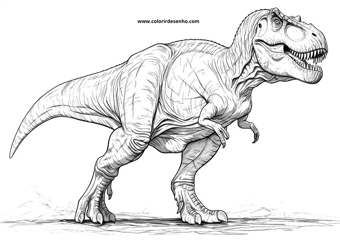 Download Free Printable Dinosaur Coloring Pages For Kids And Adults 10