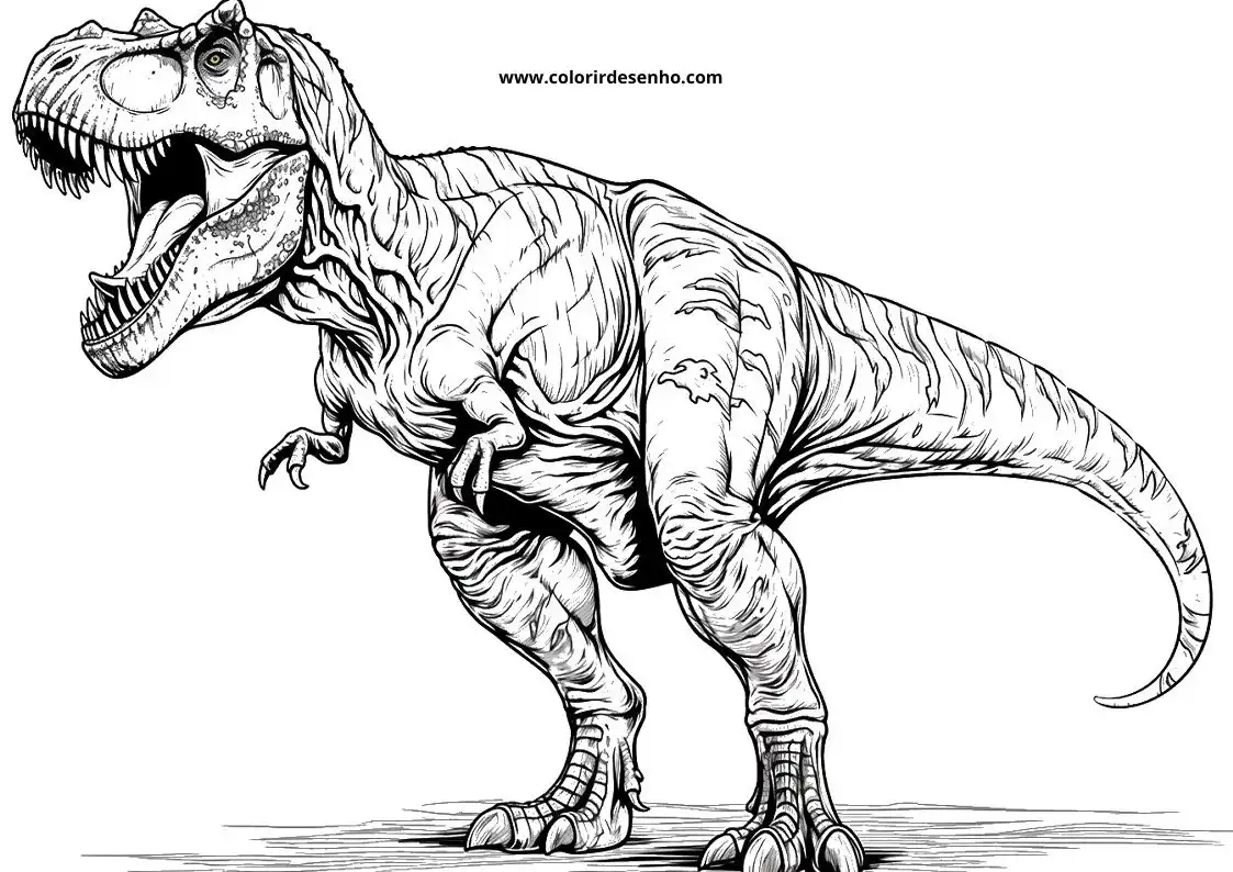 Download Free Printable Dinosaur Coloring Pages For Kids And Adults 4