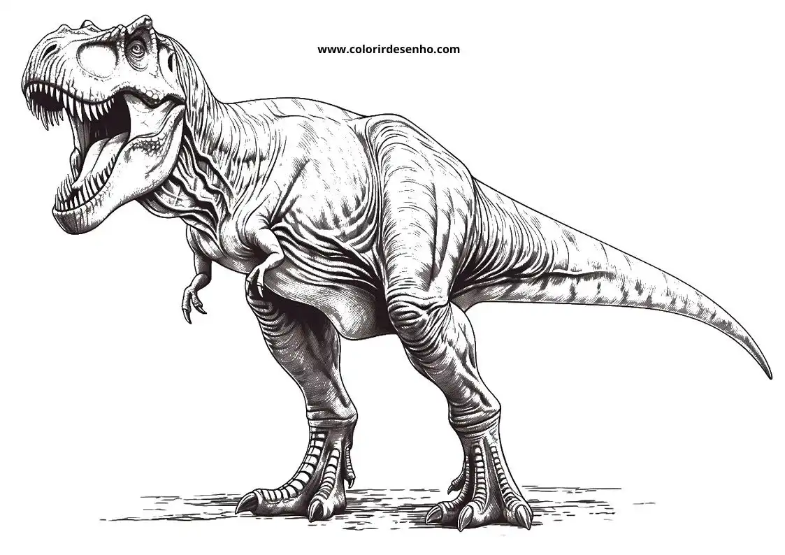 Download Free Printable Dinosaur Coloring Pages For Kids And Adults 8