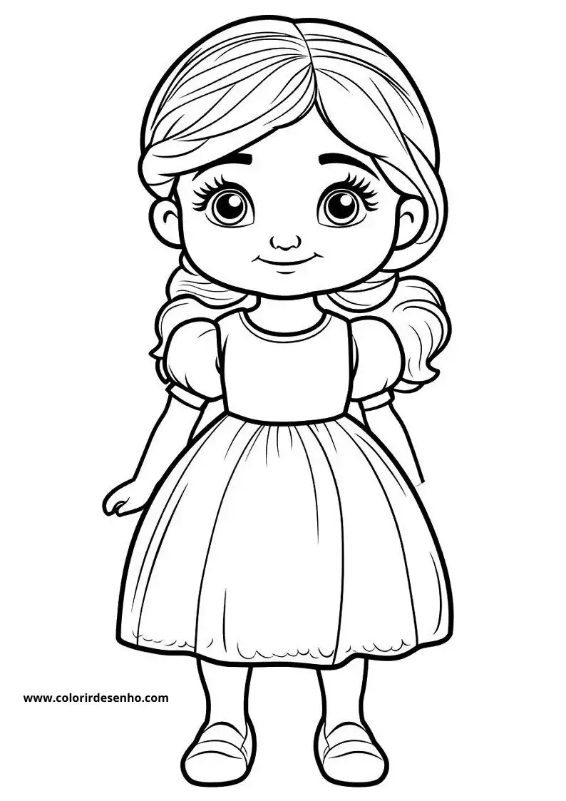 Download Free Printable Doll Coloring Pages For Kids And Adults 2