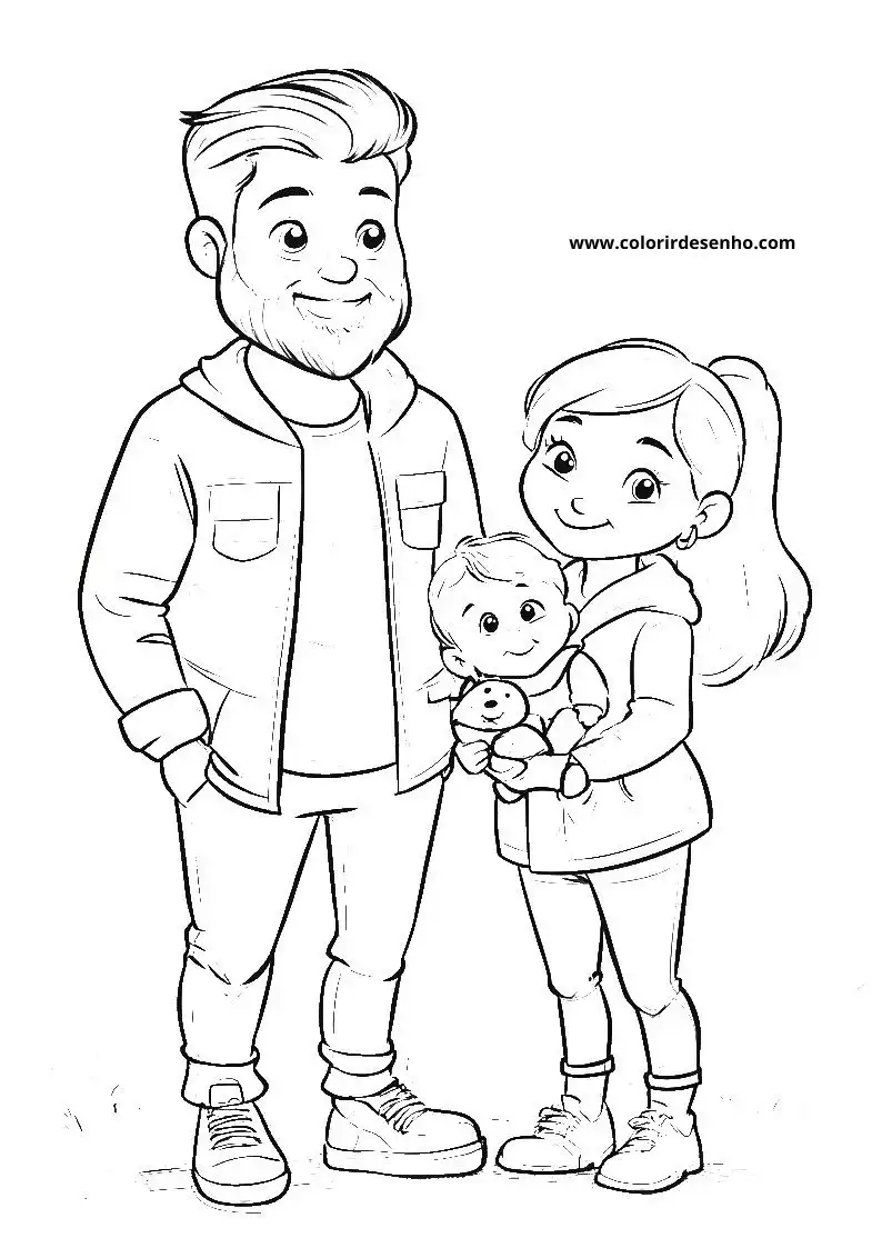 Download Free Printable Family Coloring Pages For Kids And Adults 2