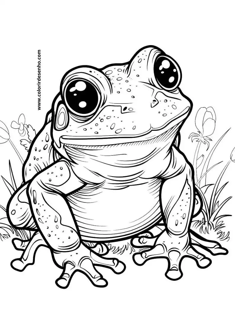 Download Free Printable Frog Coloring Pages For Kids And Adults 1