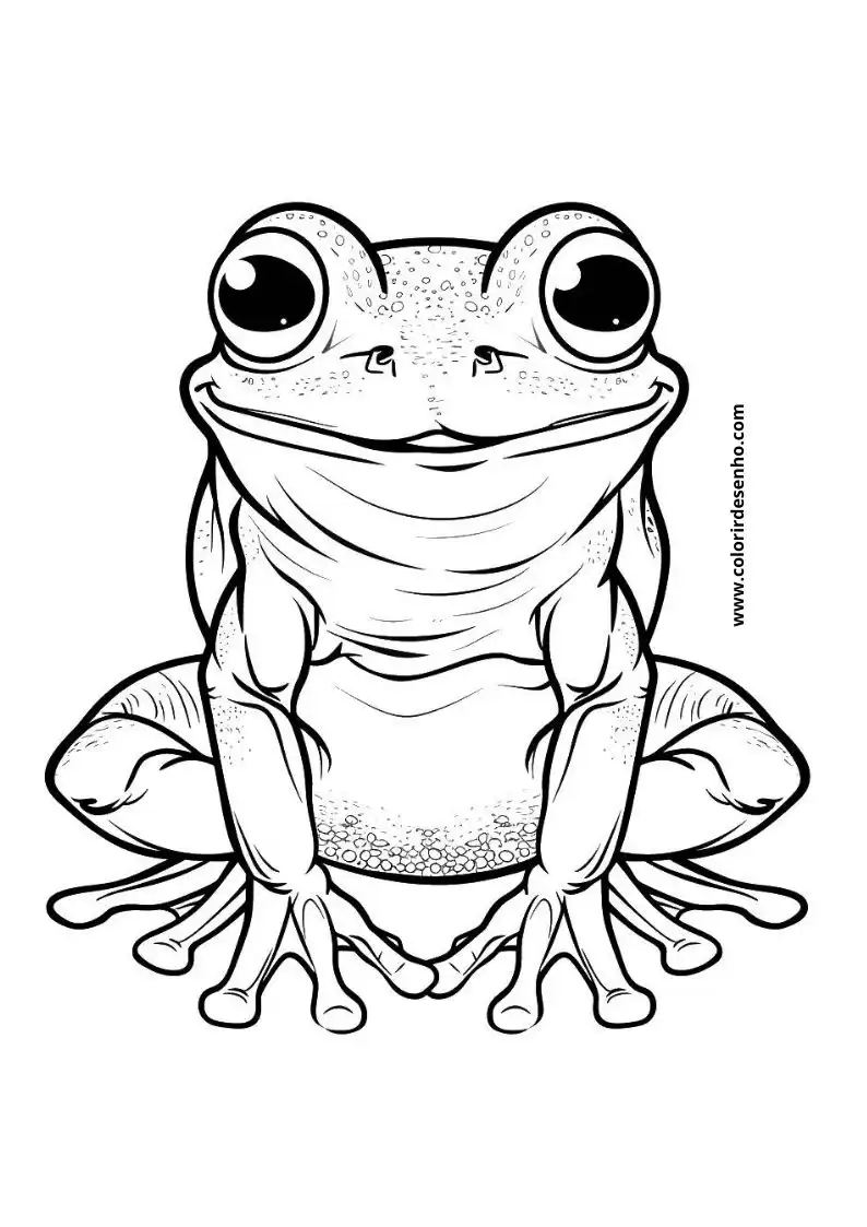 Download Free Printable Frog Coloring Pages For Kids And Adults 7