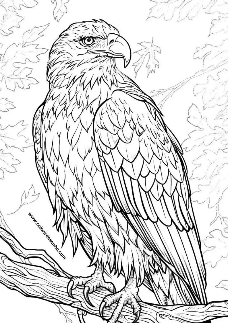 Download Free Printable Hawk Coloring Pages For Kids And Adults 1