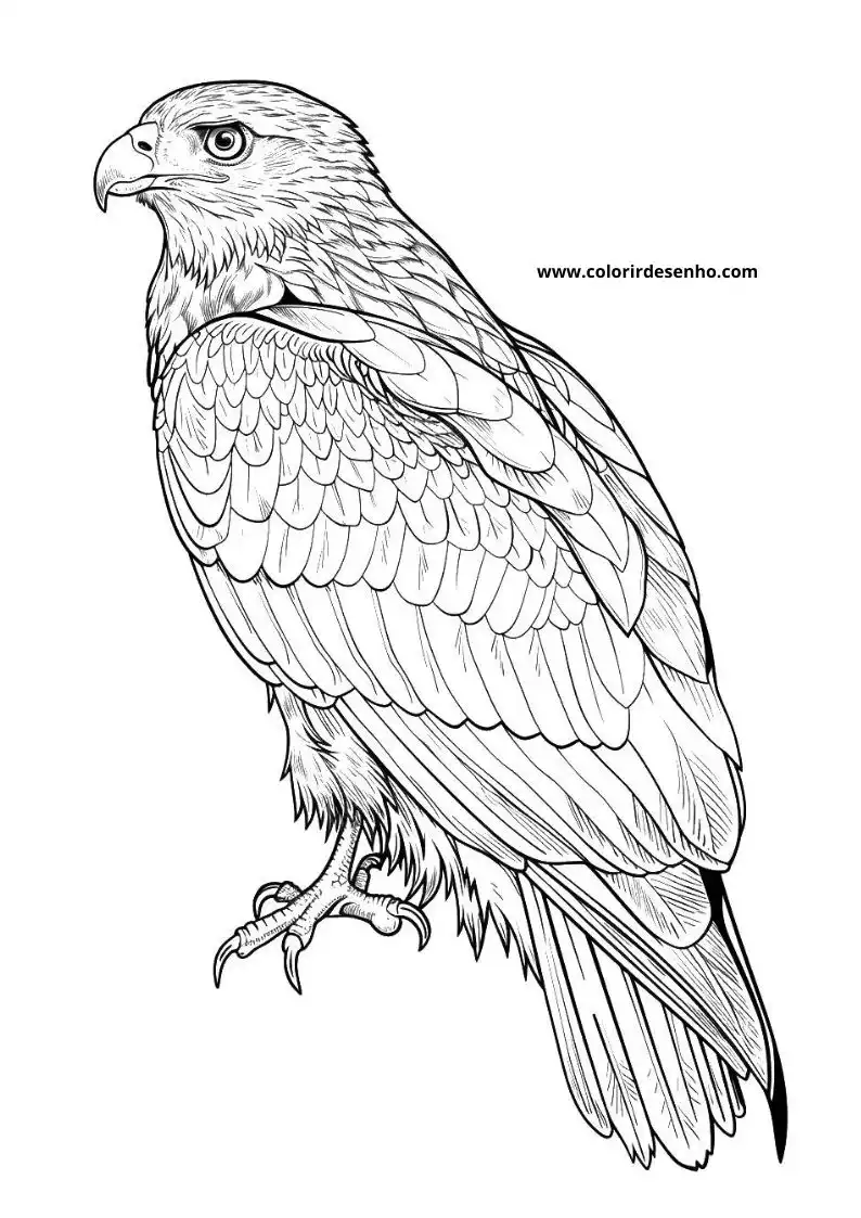 Download Free Printable Hawk Coloring Pages For Kids And Adults 2