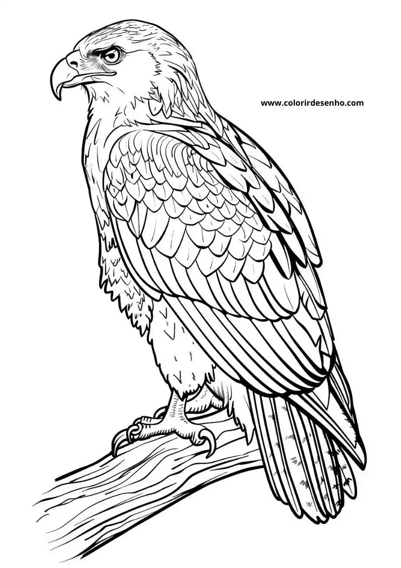 Download Free Printable Hawk Coloring Pages For Kids And Adults 3