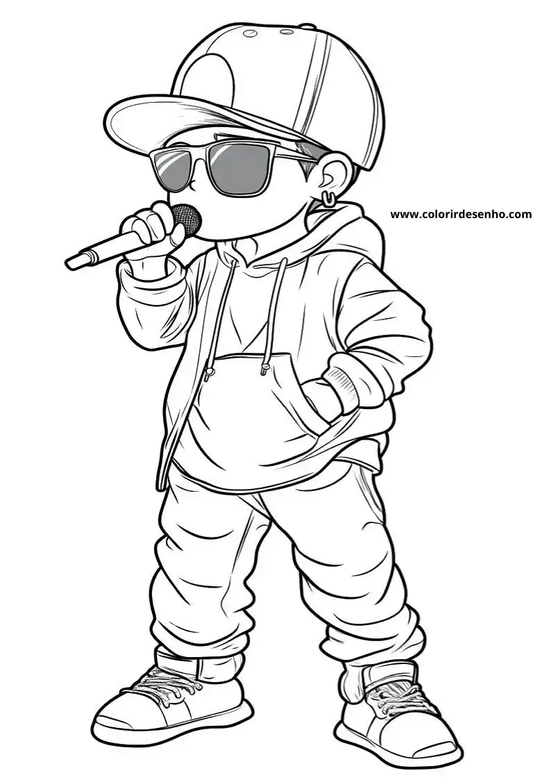 Download Free Printable Hip Hop Coloring Pages For Kids And Adults 5