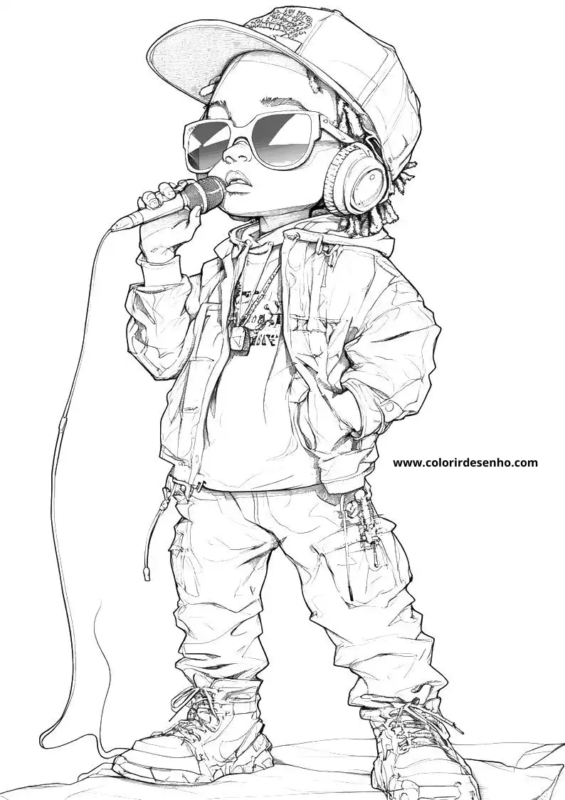 Download Free Printable Hip Hop Coloring Pages For Kids And Adults 9