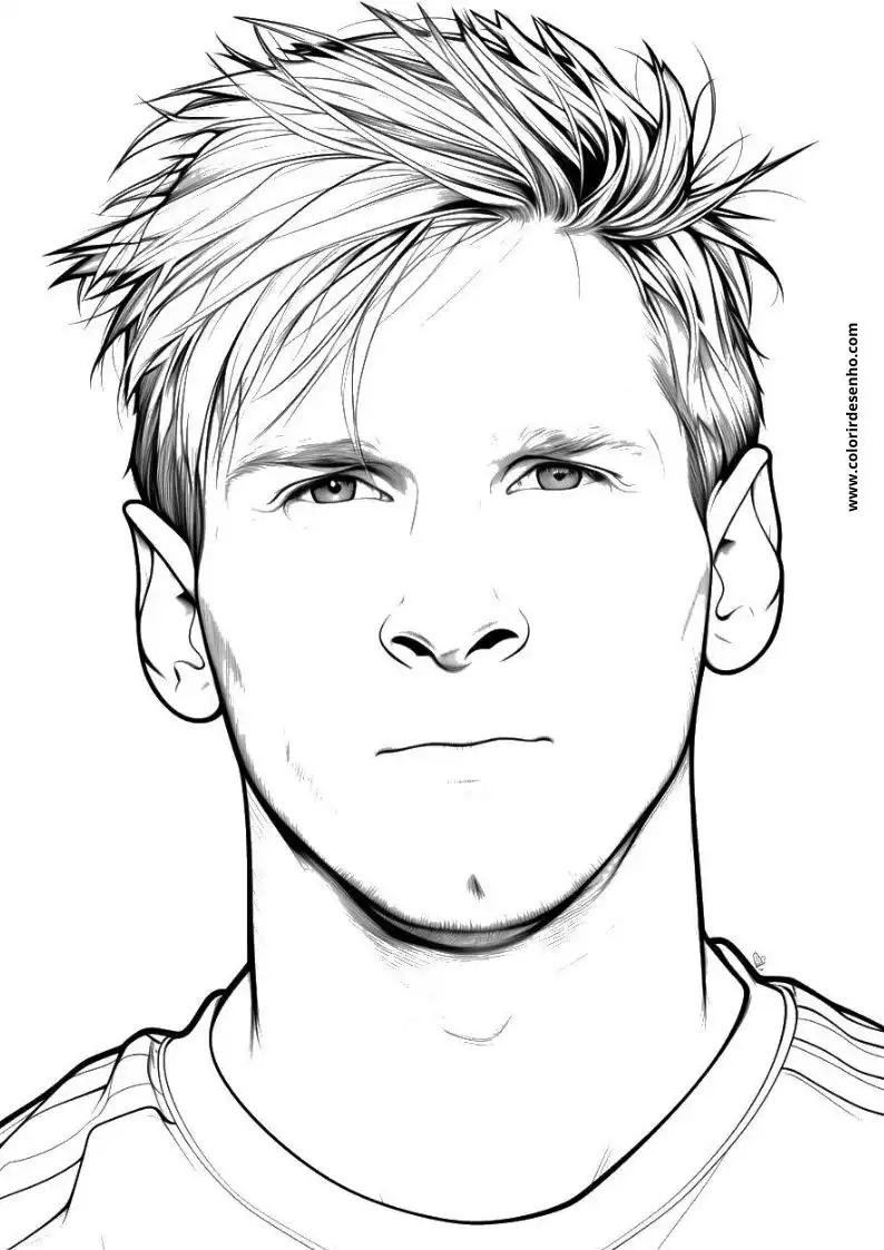 Download Free Printable Lionel Messi Coloring Pages For Kids And Adults 6