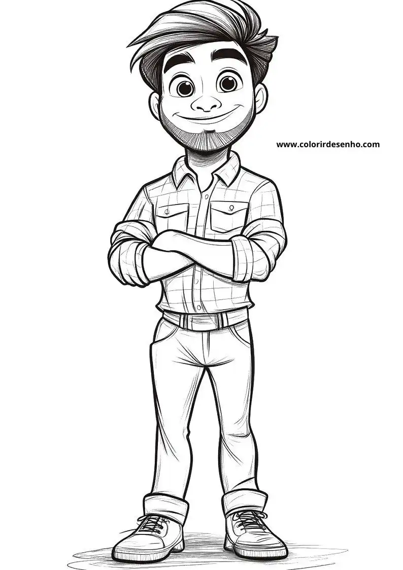 Download Free Printable Man Coloring Pages For Kids And Adults 4