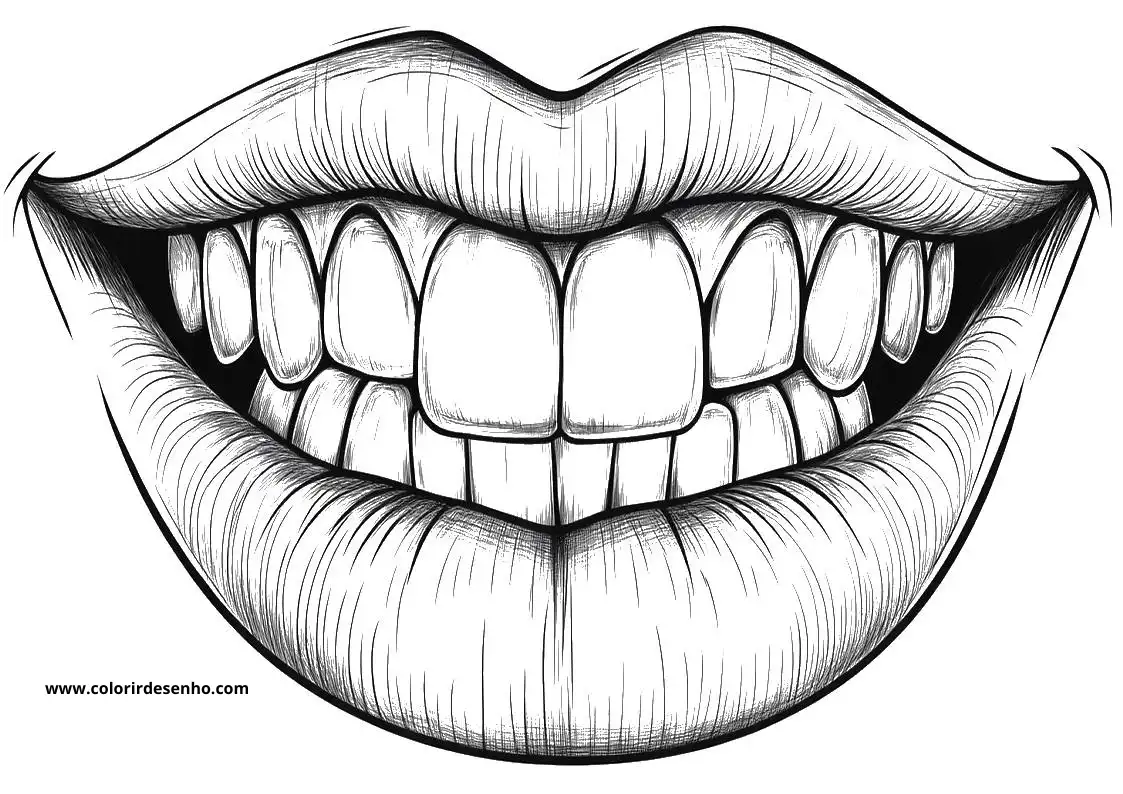 Download Free Printable Mouth Coloring Pages For Kids And Adults 1