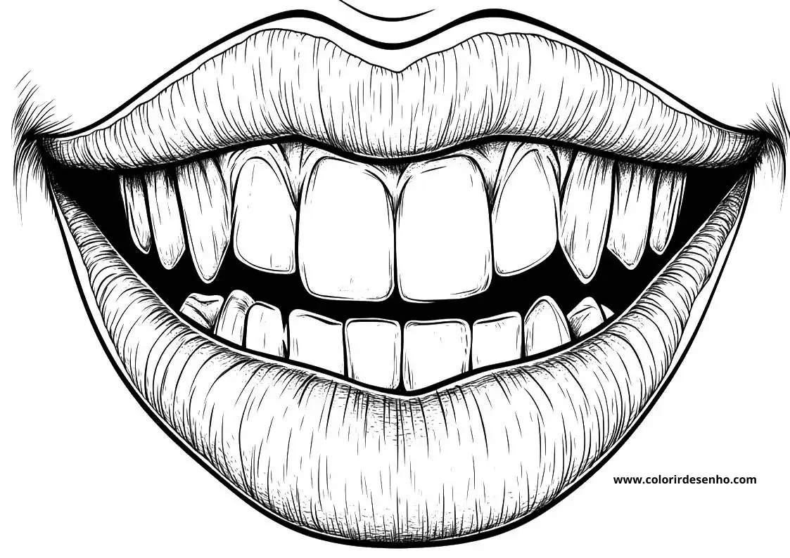 Download Free Printable Mouth Coloring Pages For Kids And Adults 2