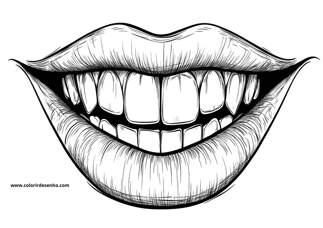Download Free Printable Mouth Coloring Pages For Kids And Adults 5