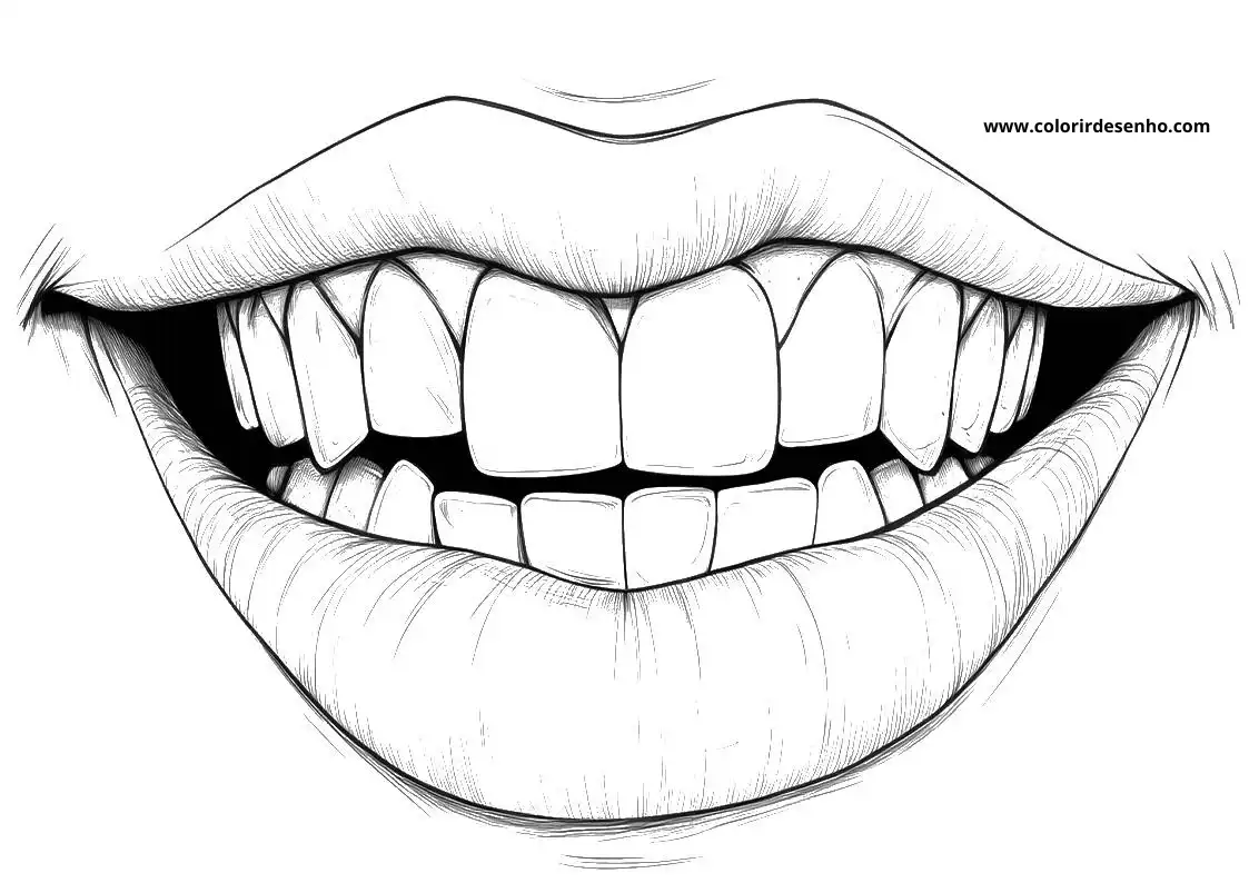 Download Free Printable Mouth Coloring Pages For Kids And Adults 6