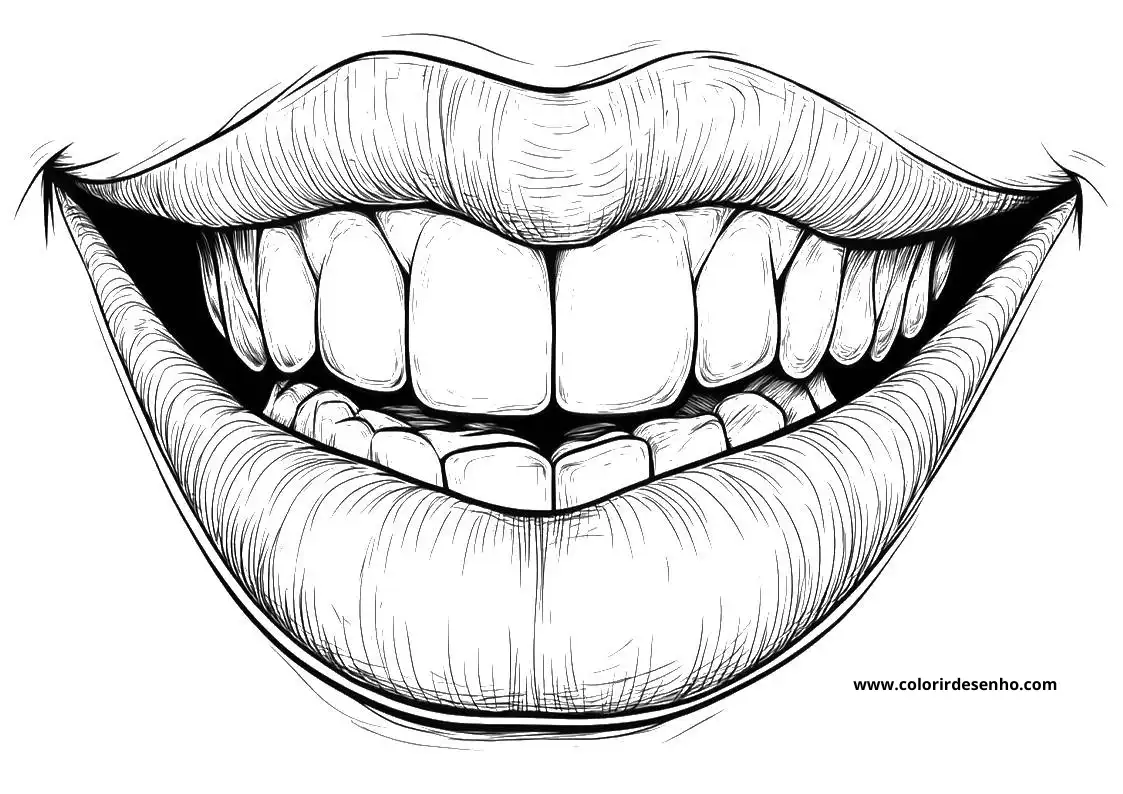Download Free Printable Mouth Coloring Pages For Kids And Adults 7