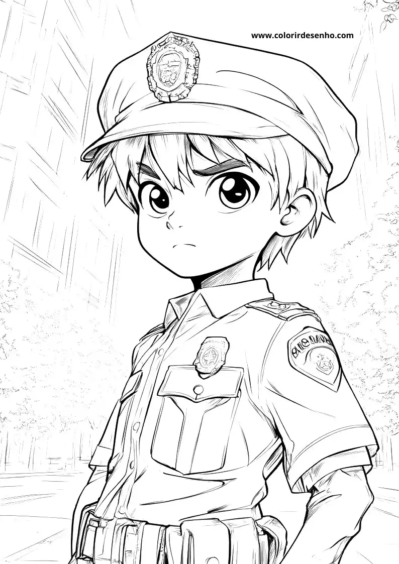 Download Free Printable Police Coloring Pages For Kids And Adults 1