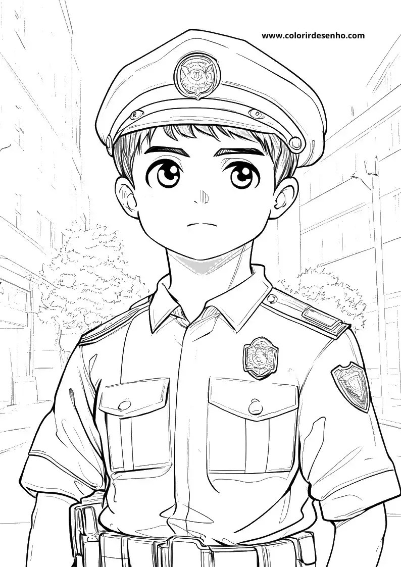 Download Free Printable Police Coloring Pages For Kids And Adults 6