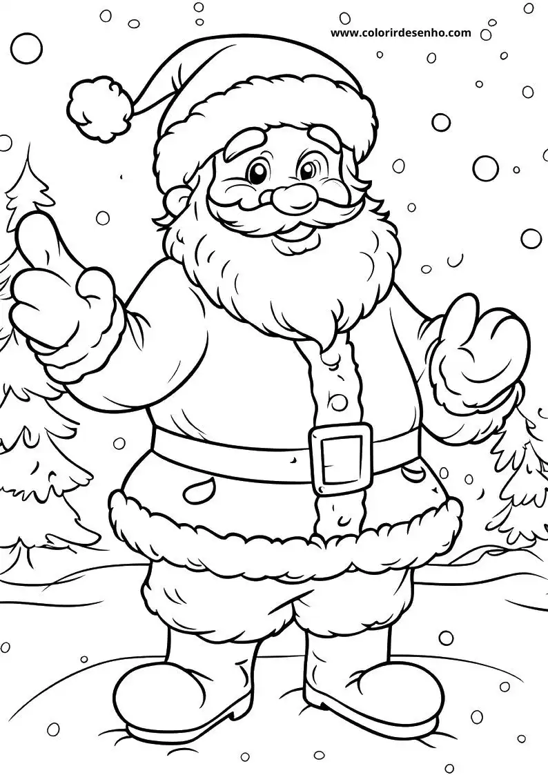 Download Free Printable Santa Claus Coloring Pages For Kids And Adults 8