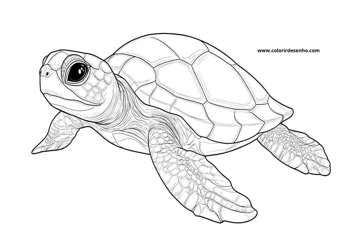Download Free Printable Turtle Coloring Pages For Kids And Adults 9