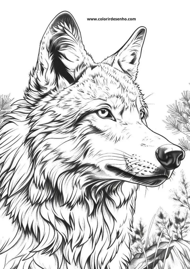 Download Free Printable Wolf Coloring Pages For Kids And Adults 7