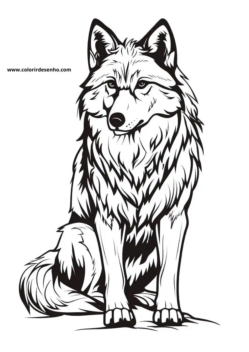 Download Free Printable Wolf Coloring Pages For Kids And Adults 8