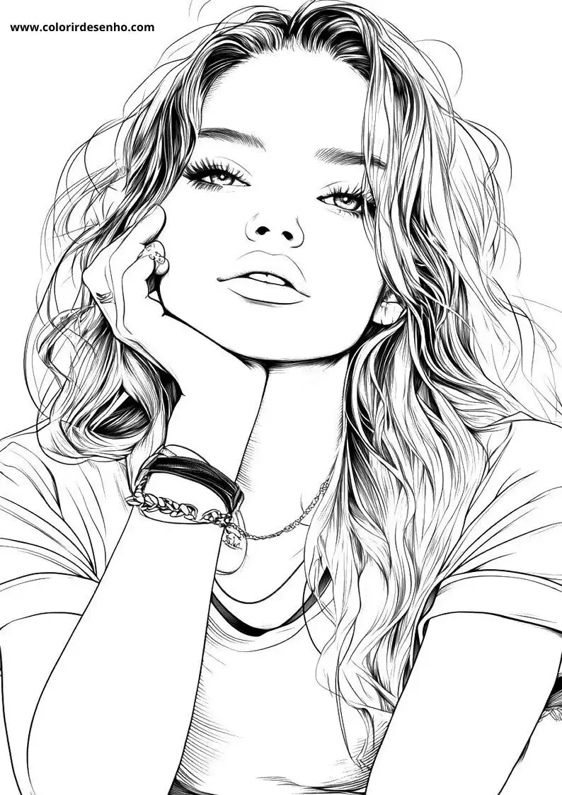 Download Free Printable Woman Coloring Pages For Kids And Adults 6