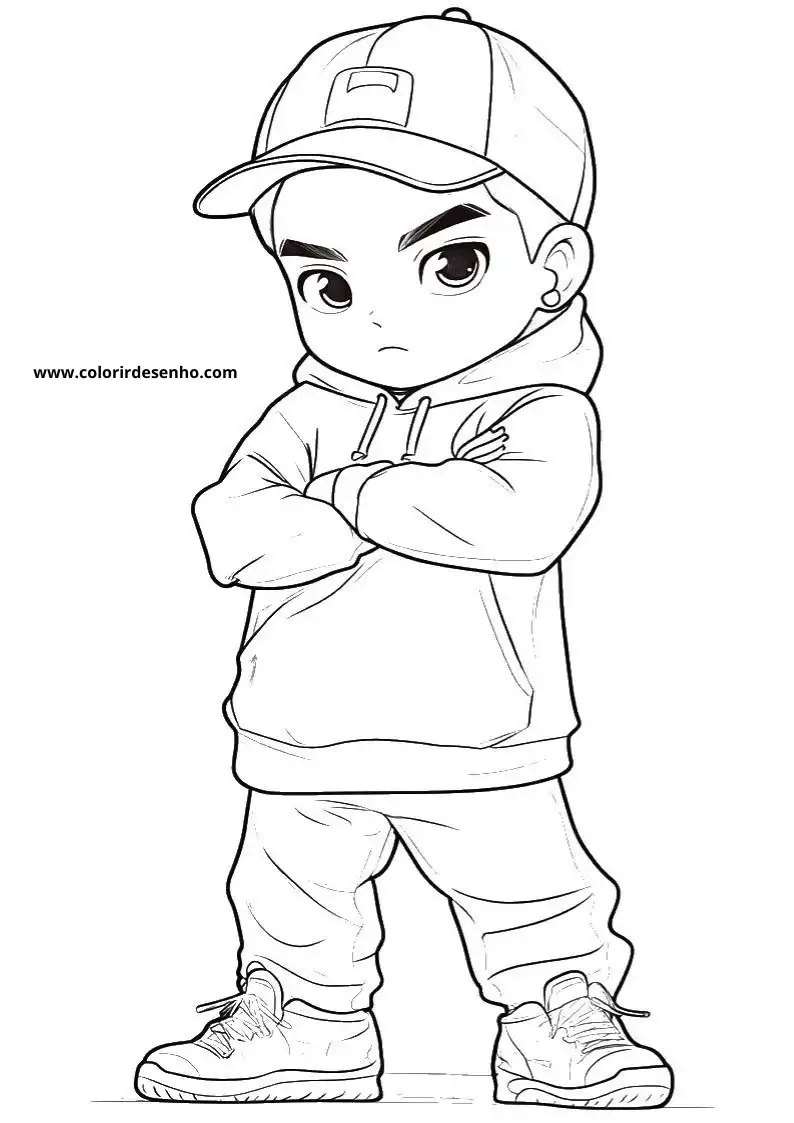 Download Hip Hop Coloring Pages 1
