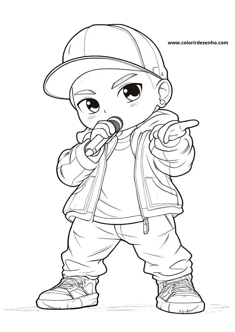 Download Hip Hop Coloring Pages 10