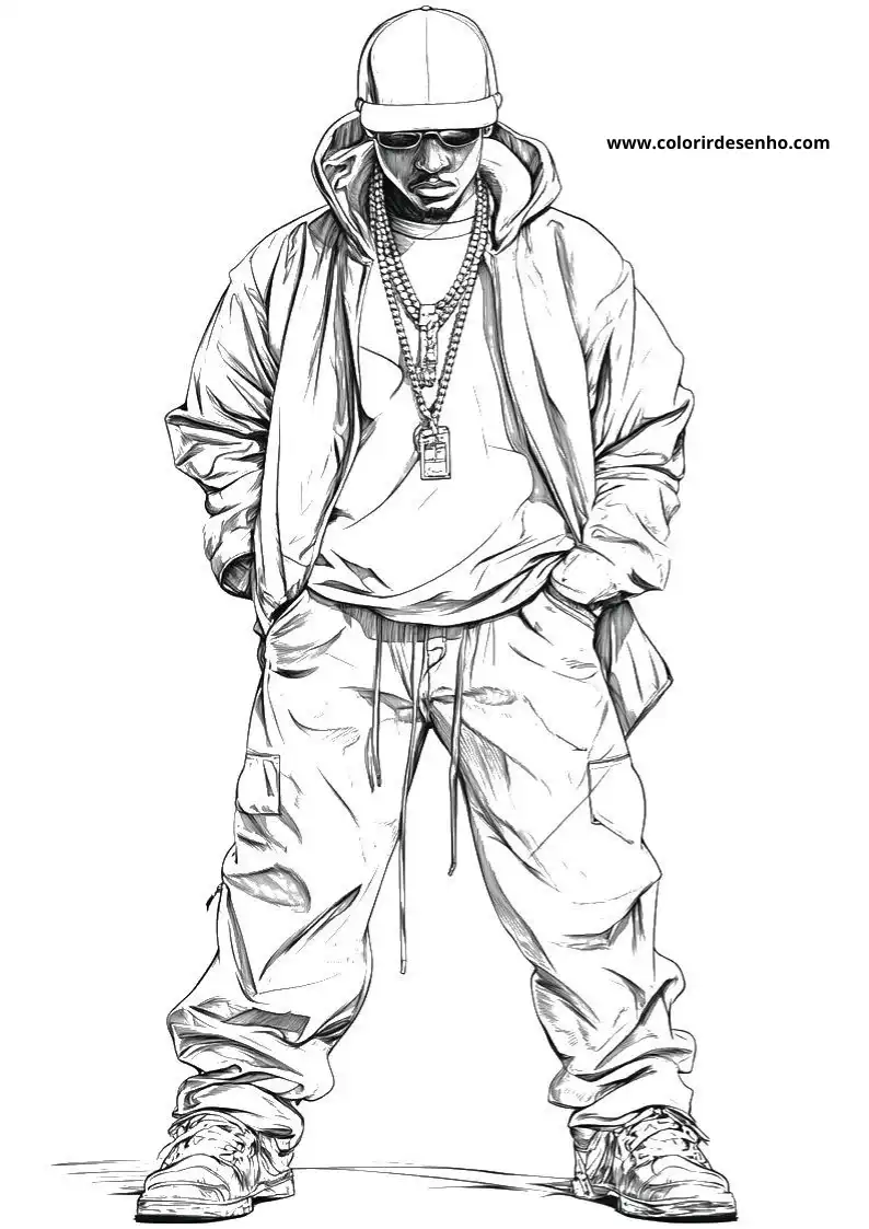 Download Hip Hop Coloring Pages 11