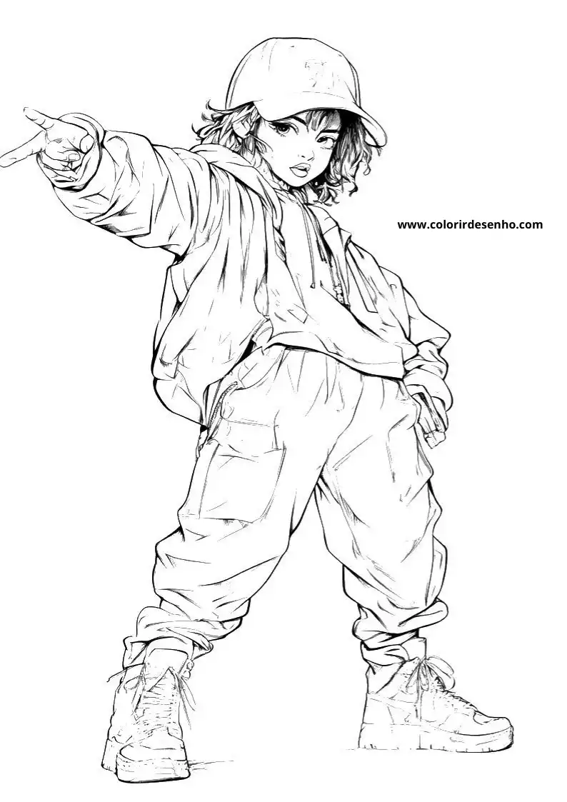 Download Hip Hop Coloring Pages 3