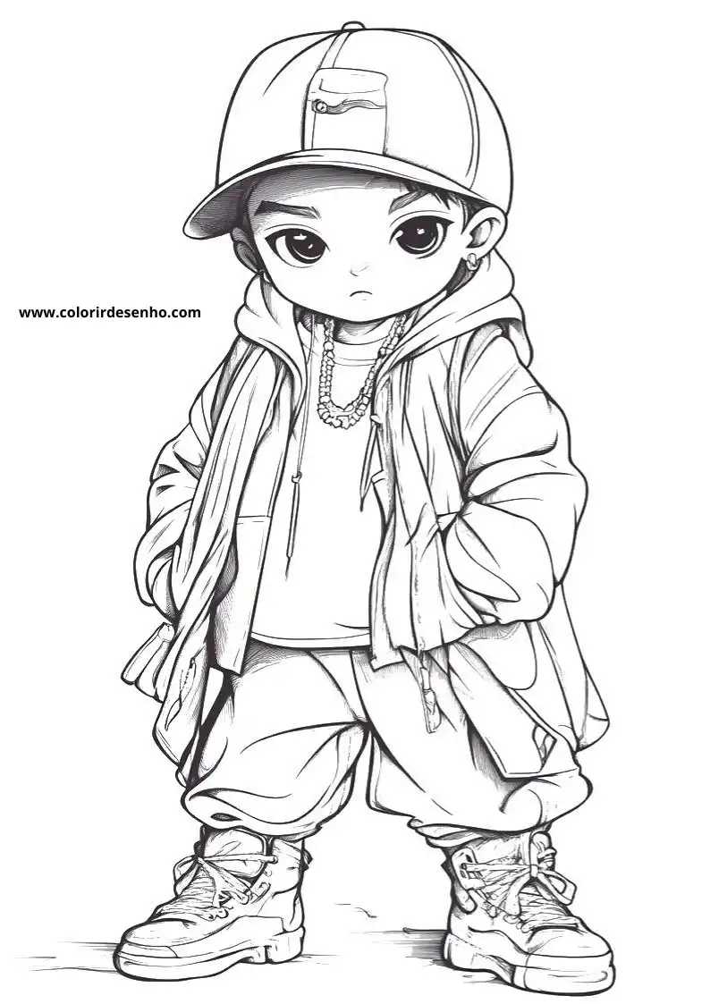 Download Hip Hop Coloring Pages 5