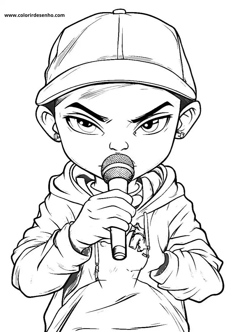 Download Hip Hop Coloring Pages 8